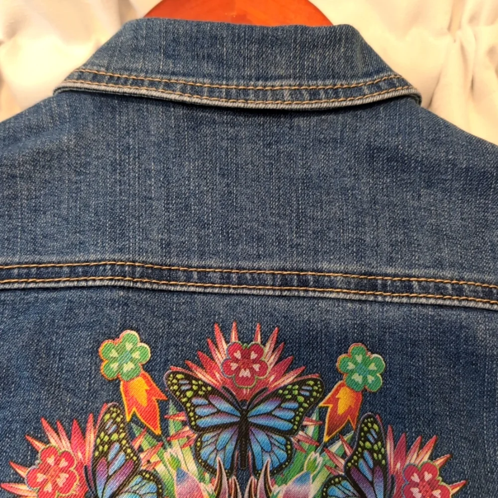 Disney Encanto‎ Decorative Design Denim Jeans Jackets Kids Size 6/6x